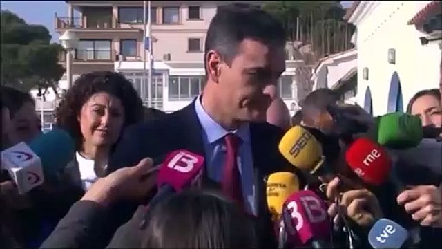 Sánchez hace oídos sordos cuando le preguntan si mantendrá su reunión con el inhabilitado Torra: Hoy toca hablar del temporal