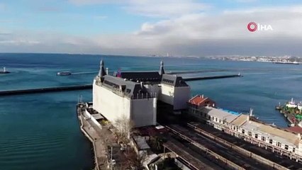 Haydarpaşa Garı'ndaki çalışmalar havadan görüntülendi