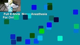 Full E-book  Nurse Anesthesia  For Online