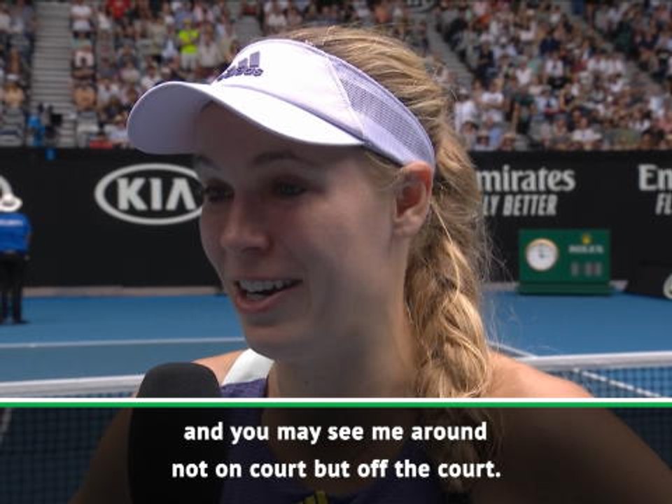 Emotional Wozniacki waves goodbye as glittering career ends