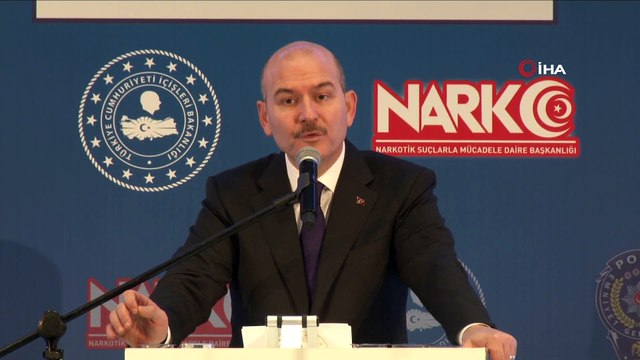 Bakan Soylu, Emniyet Genel Müdürlüğü Narkotik Suçlarla Mücadele Daire Başkanlığı'nca düzenlenen değerlendirme toplantısında konuştu