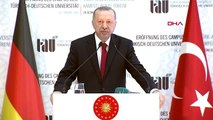 Erdoğan, 'türk-alman üniversitesi yeni binalarının açılış töreni'nde konuştu