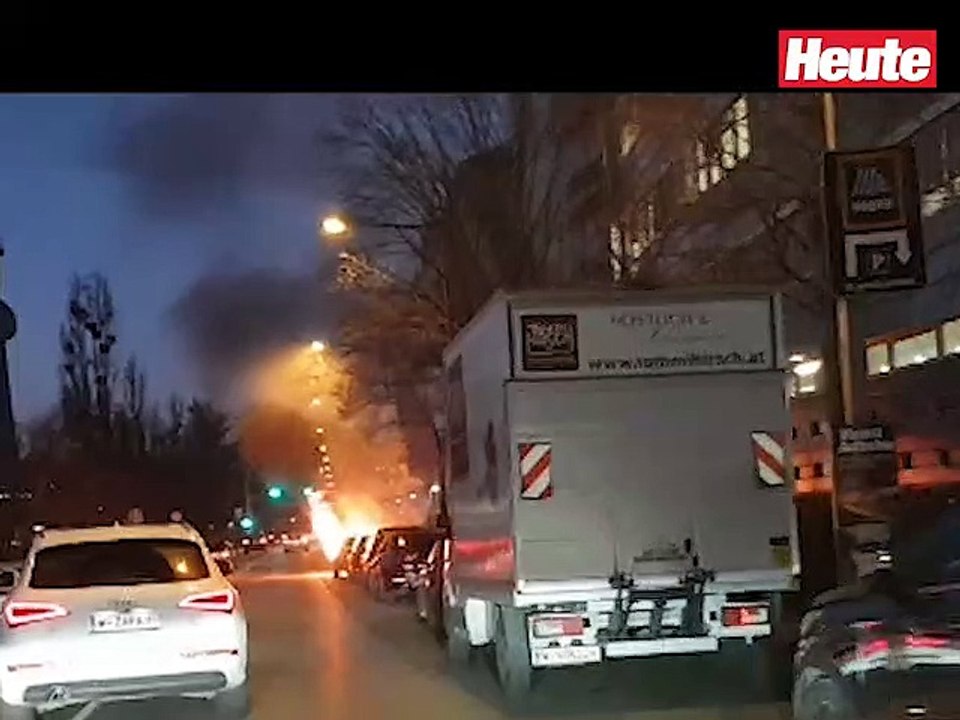 Flammen-BMW verstopfte Wiener Abendverkehr