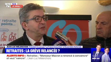 Pour Jean-Luc Mélenchon, Emmanuel Macron est "le seul responsable de toute la violence"
