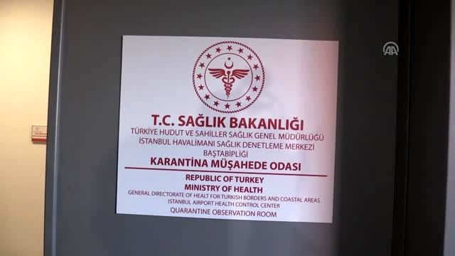 İstanbul Havalimanı'ndaki karantina müşahede odası hizmete hazır