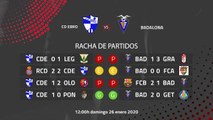 Previa partido entre CD Ebro y Badalona Jornada 22 Segunda División B