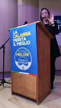 Calabria, Giorgia Meloni a Vibo Valentia (23.01.20)