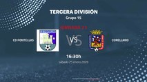 Previa partido entre CD Fontellas y Corellano Jornada 21 Tercera División