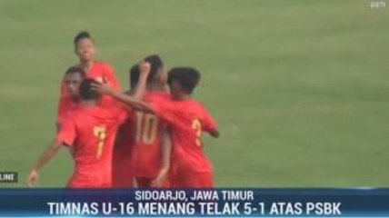Laga Uji Coba, Timnas U-16 Tundukkan PSBK Blitar 5-1