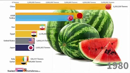 Top Largest Watermelons Producer Countries