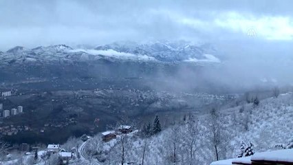 Karadeniz'de kar yağışı