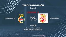 Previa partido entre Cerdanyola FC y CE Manresa Jornada 21 Tercera División