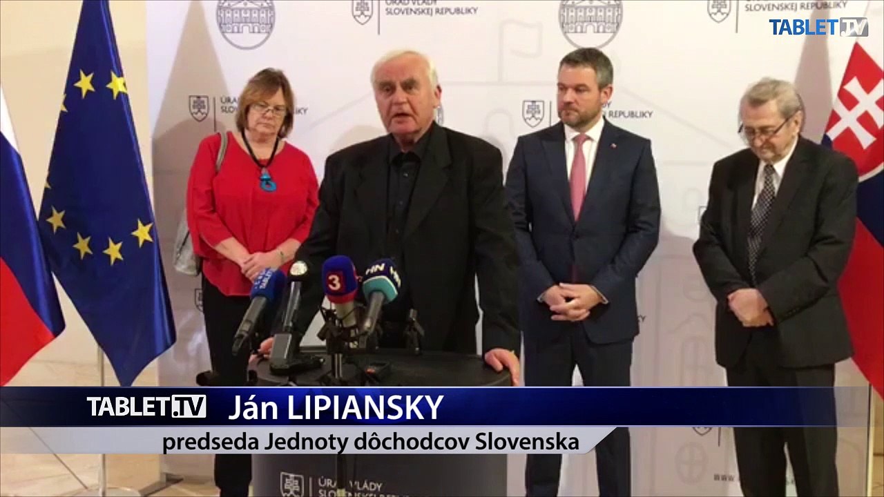 ZÁZNAM: Brífing po stretnutí P.Pellegriniho  s predstaviteľmi Jednoty dôchodcov Slovenska