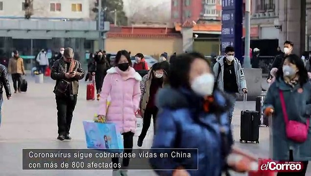 Coronavirus supera los 800 afectados en China