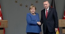 Cumhurbaşkanı Erdoğan, Merkel'e 