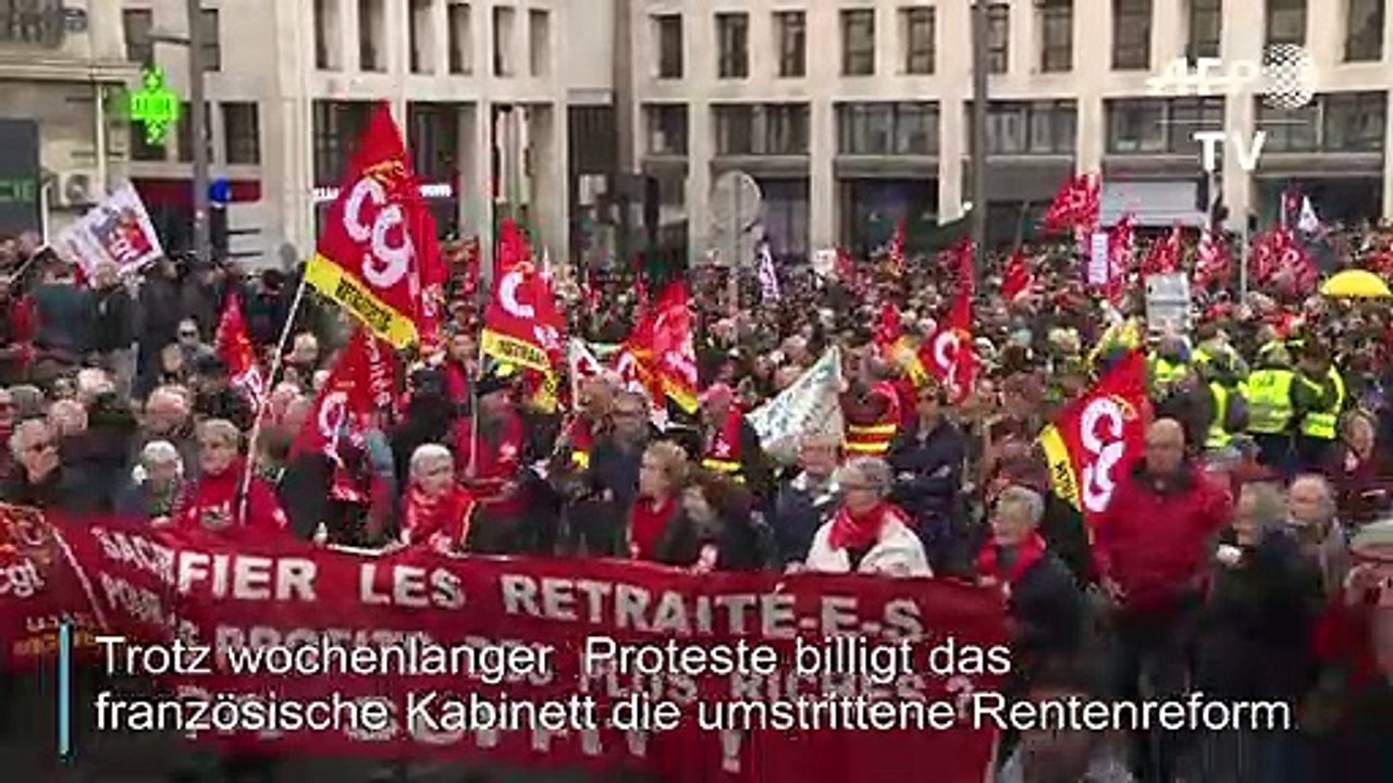 Frankreich: Rentenreform trotz Protesten