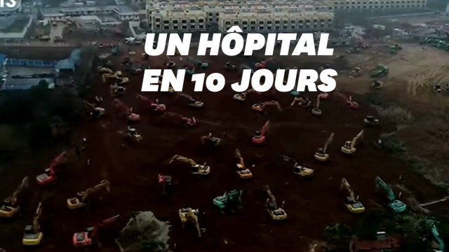 À Wuhan, des ouvriers mobilisés pour construire un hôpital en un temps record