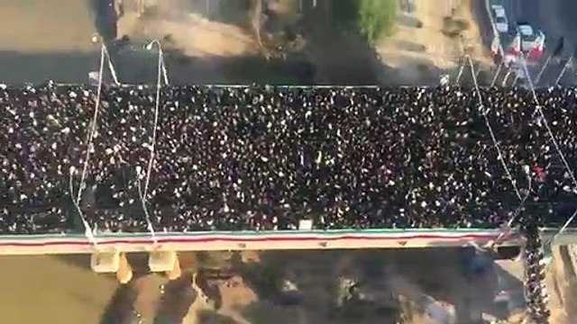 Arrivée de la dépouille du Général Souleimani à Téhéra