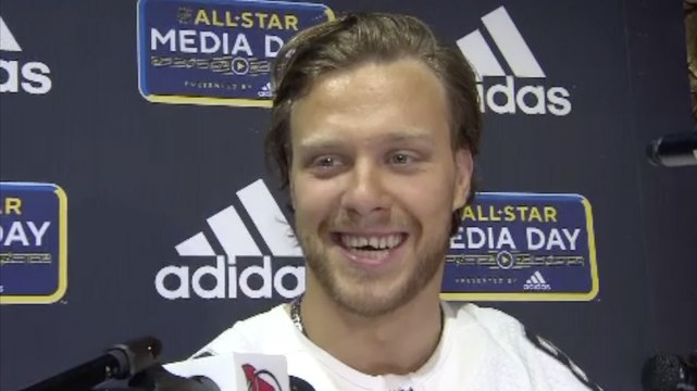 Bruins' David Pastrnak Has Plenty Of Fun At NHL All-Star Game Media Day