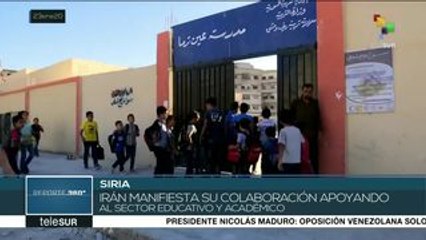 Ministro de Educación de Irán ratifica cooperación con Siria