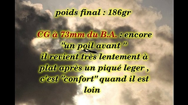 FX-707 planeur de vol libre équipé avec une radio commande