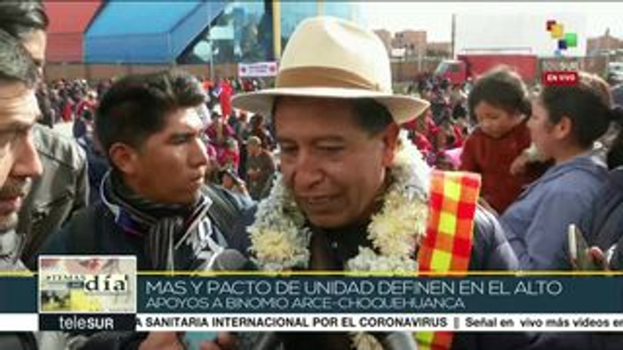 Bolivia: MAS define estrategia electoral del binomio Arce-Choquehuanca
