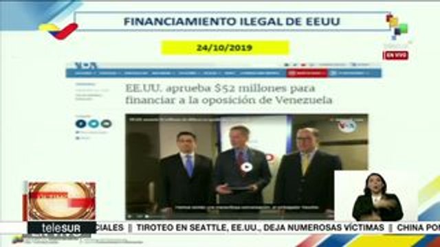 Venezuela denuncia nuevo entramado de corrupción de Juan Guaidó