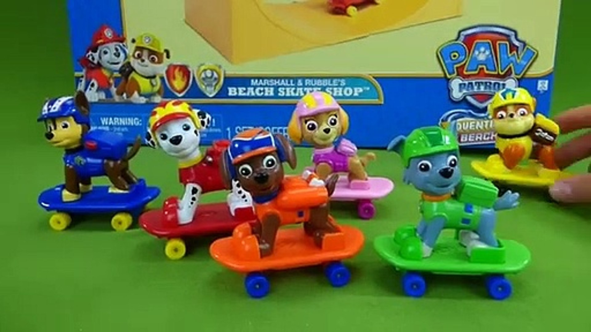 Paw Patrol Toys Adventure Beach Marshall and Rubble Beach Skate Shop  Skateboard Park Sea Patrol Pups - video Dailymotion