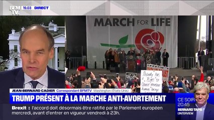 À Washington, Donald Trump présent à la marche anti-avortement