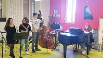 Séance de répétition pour les élèves de la spécialité musique du lycée Claude Gellée d’Épinal