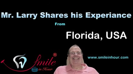 Florida, USA Patient shares his Review on Smile on Hour Ahmedabad, India