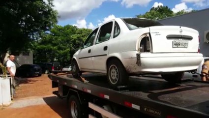 Corsa com alerta de furto é localizado pela PM no Bairro Interlagos