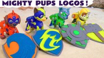 Paw Patrol Mighty Pups Play Doh Logos with Marvel Avengers 4 Funny Funlings and DC Comics The Riddler Family Friendly Full Episode English