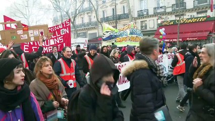 Protesta en Francia contra reforma de pensiones presentada por el gobierno