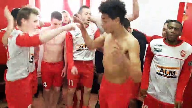 AS Montebourg - Vesly-Laulne (5-2) : célébration vestiaires