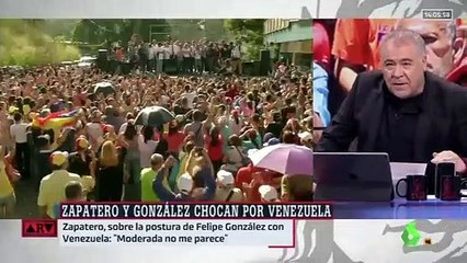 Guaidó en España: A Ferreras no se le cae la carota de vergüenza al explicar el 'blackout' informativo de La Sexta con Venezuela