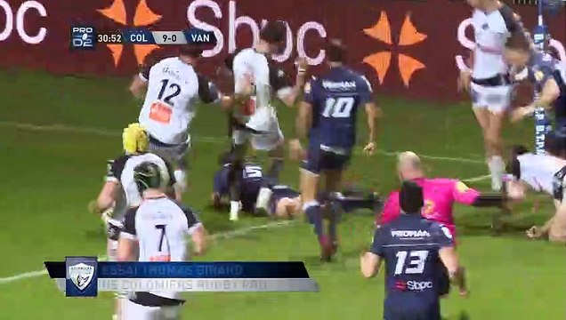 PRO D2 - Résumé Colomiers-Vannes: 23-7 - J18 - Saison 2019/2020