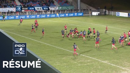 PRO D2 - Résumé Aurillac-Rouen: 23-6 - J18 - Saison 2019/2020