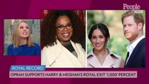 Oprah Winfrey Says She Supports Meghan Markle and Prince Harry's Royal Exit '1,000 Percent'