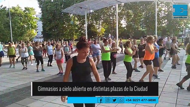 Verano en La Plata: gimnasios a cielo abierto en distintas plazas