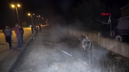 Düzce polisten kaçarken kaza yaptı, kız arkadaşı feryat etti