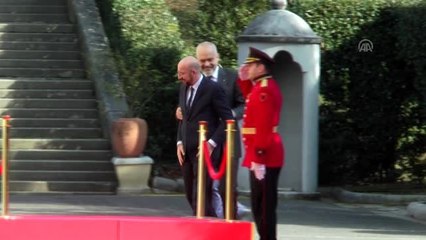 AB Konseyi Başkanı Michel'in Arnavutluk ziyareti