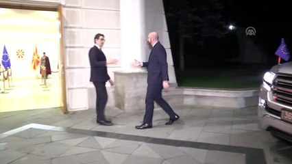 AB Konseyi Başkanı Michel'in Kuzey Makedonya ziyareti