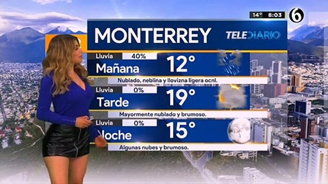 El pronóstico del tiempo con Pamela Longoria. @pamelaalongoria #Mexico #Monterrey #Aguascalientes #Lunes #Noticias #Meteomedia #Weather #News #Weathergirl