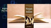 Full Version  principals of inclusion  For Kindle