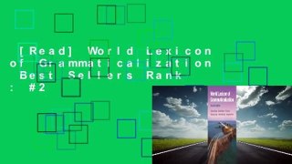 [Read] World Lexicon of Grammaticalization  Best Sellers Rank : #2