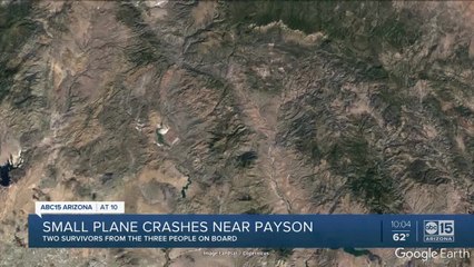 One killed, two taken to hospital after a plane crash southwest of Payson