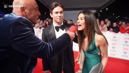 Joey Essex and his new girlfriend arrive at the NTA Awards