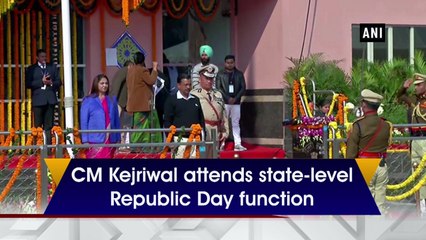 CM Kejriwal attends state-level Republic Day function