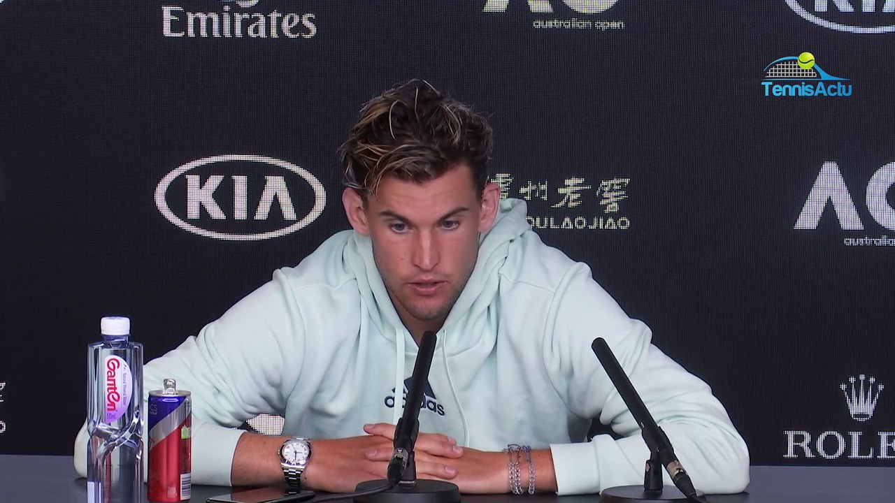 Open d'Australie 2020 - Dominic Thiem : "It's always fun to play against Gaël Monfils"